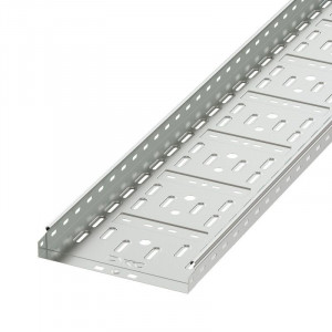 Лоток листовой перфорированный 300х50 L3000 сталь 0.7мм 35265