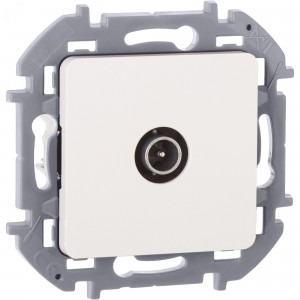 Розетка телевизионная проходная TV Inspiria 14дБ 5-862мГц механизм бел. Leg 673860