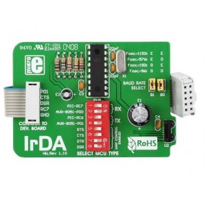MIKROE-70, Дочерние и отладочные платы IRDA (MCP2155) ADAPTER BOARD