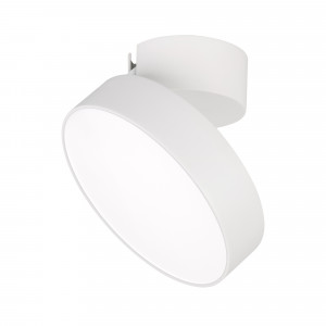 Светильник SP-RONDO-FLAP-R175-16W Warm3000 (WH, 110 deg) 026452, Накладной откидной светильник 16Вт, белый круглый корпус. Цвет ТЕПЛЫЙ БЕЛЫЙ 3000K, св.поток 1280лм, CRI(Ra)>90, угол 110°. Размер светильника Ф175x38мм, размер чаши Ф95x45мм. Питание AC220-240V, 16Вт, драйвер встроенный (400mA, 30-42V). Поворачивается вок