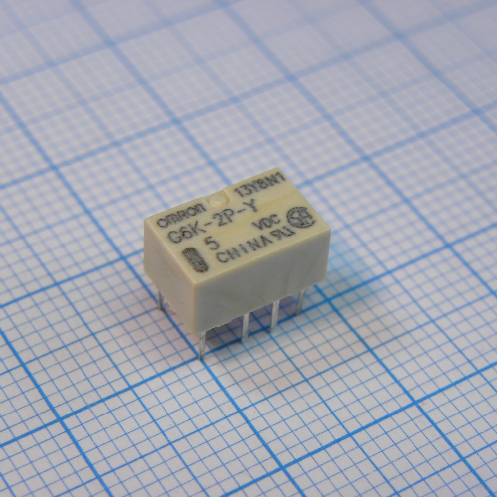 Изображение товара Реле сигнальное G6K-2PY-5VDC 5VDC 1A DPDT THT компактное от Omron