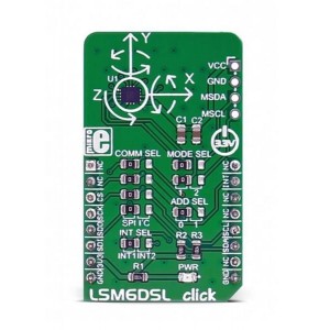 MIKROE-2731, Инструменты разработки многофункционального датчика LSM6DSL click