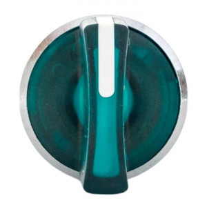 Исполнительный механизм переключателя ХB4 зеленый на 2 положения с фиксацией, с подсветкой с короткой ручкой IP65 EKF XB4BD2FL-G-65