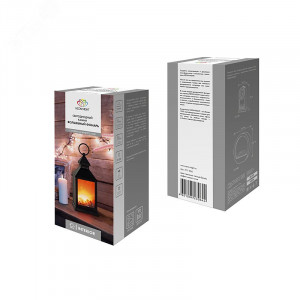 Светодиодный камин Волшебный фонарь с эффектом живого огня 11х11х24,5 см, батарейки 3хАА (не в комплекте) 511-026