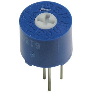 3339H-1-102LF, Потенциометр многооборотный керметный 1кОм 0.5Вт PC PIN