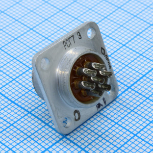 РСГ7Э вилка, Соединитель цилиндрический низкочастотный вилка