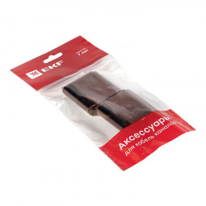 Заглушка (40х16) (4 шт) темное дерево EKF-Plast