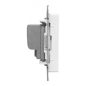 Механизм розетки TV, опроходная, белый Эпика EKF UP1-SOW-TV-2