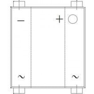 TBS22M-TP, Мостовые выпрямители 2.2A, 600V Bridge Rectifier,