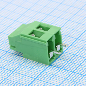 GT130-5.0-02P-14-00, Винтовой клеммный блок c рельефной обоймой, 2 контакта. Серия GT130-5.0