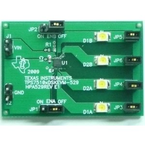TPS75105DSKEVM-529, Средства разработки схем светодиодного освещения  TPS75105DSKEVM-529