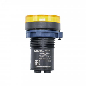 Сигнальный индикатор  со встроенным диодом 220В, желтый M22L-F220YPP