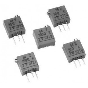 64PR50KLF, Подстроечные резисторы - сквозное отверстие 50K ohm 10% 1/4