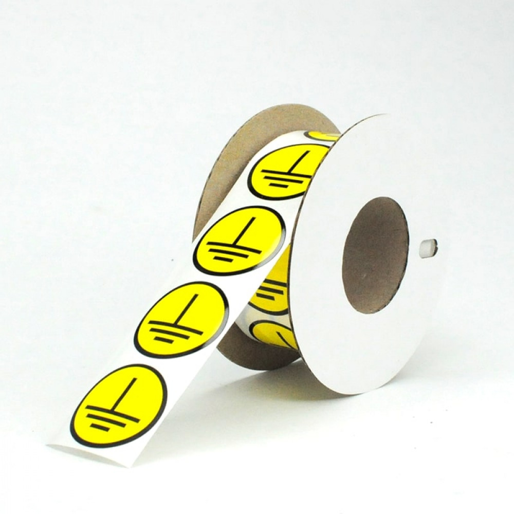 Изображение товара Маркировочные круглые наклейки NPP-30-ZZ диаметр 30 мм желтые упаковка 500 шт