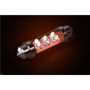 LE-0603-02R, Светодиодные лампы - Светодиоды с цоколем Red 630nm 12V Festoon LED Lamp