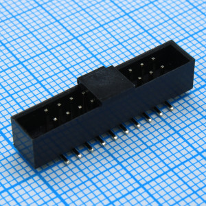 DS1014-20MF1BSR-B, IDC2 разъем, вилка на плату прямая двухрядная 20pin(2x10)., шаг 2.00мм SMD