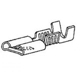 42281-1 (MOUSER REEL), Клеммы .25 FF RPT 18-14 Reel of 1000
