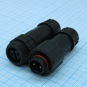 SZC-188A-2P IP68 (250V 10A), Разъём герметичный SZC-188A-2P (IP68), 2 контакта