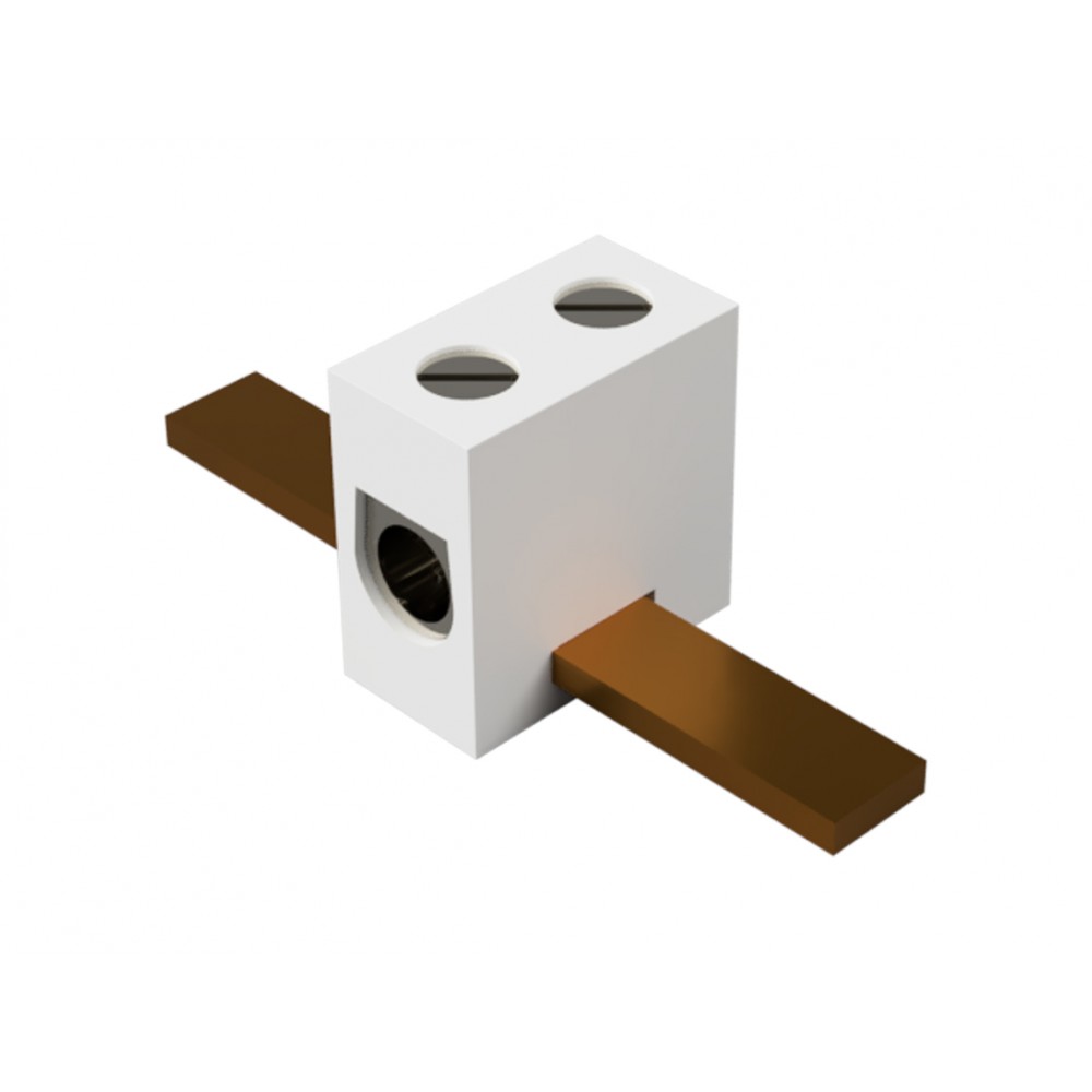 Изображение товара Клеммная колодка 1038 B керамическая для шины 3x10 мм 1 полюс Wieland