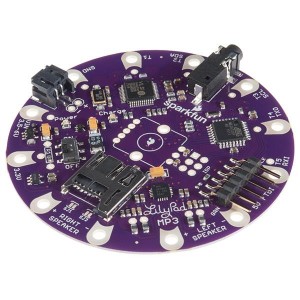 DEV-11013, Средства разработки интегральных схем (ИС) аудиоконтроллеров  LilyPad MP3