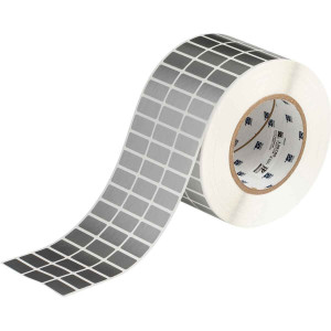 brd148786, THT-5-8591-10-SL этикетки, материал B-8591, полиэстер, серебристый, размер 25.4х12.7мм, 10 000 шт. в рул.