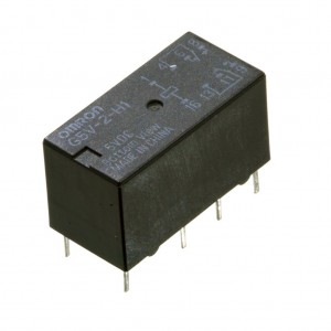 G5V-2H1-5DC, Signal Relay 5VDC 1A DPDT (20.5mm 10.1mm 11.5mm) THT