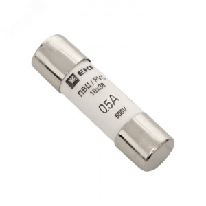 Вставка плавкая цилиндрическая ПВЦ 10х38 0.5А pvc-10x38-0.5 pvc-10x38-0,5