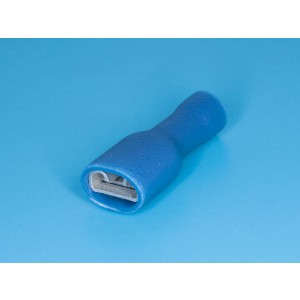 TAI-2FI, Клемма ножевая 6,3мм, гнездо на провод 1,5-2,5мм, полностью изолированная, кратно 100шт.