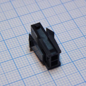 430200200, Корпус разъема 2контакта местн. 3мм с захватом для монтажа кабеля