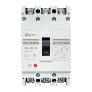 Выключатель автоматический 3п 100/80А 35кА ВА-99М PROxima mccb99-100-80m