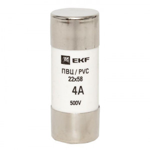 Плавкая вставка цилиндрическая ПВЦ (22х58) 4А EKF