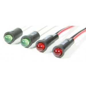 558-1601-001F, Светодиодные панельные индикаторы LED SNAPIN PAN IND