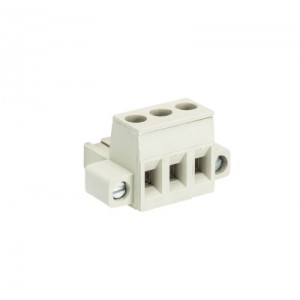 Розетка Wiecon 8113 B / 3 F OB, Розеточный разъем, прямой, на кабель, шаг: 5.0 мм, 3 полюса, фиксация провода винтовая, исполнение: с монтажными фланцами, без маркировки, 400V, 12А, цвет: серый