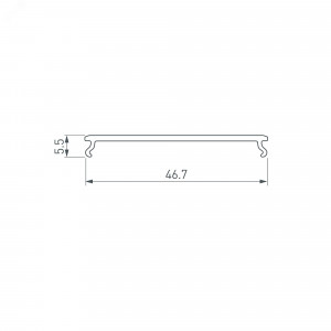 Экран SL-LINE-W20-2500 OPAL 033742, Экран к профилю SL-LINE-25100-DUAL, SL-LINE-2522, SL-LINE-3523-F, SL-LINIA20-FANTOM. Длина 2500мм. Цена за 1м. Светопропускание 74%.