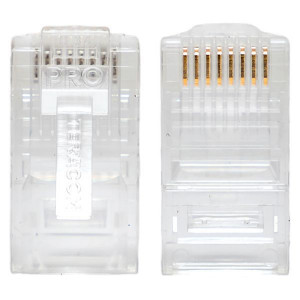 Коннектор RJ-45 TERACOM PRO неэкранированный 8P8C 30мкд Cat.5E универсальный (упак.10шт) [TRP-PLUG-5EUTP-10]