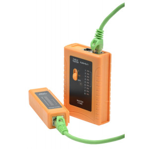 Тестер для витой пары RJ11/RJ45 CT468, Тестер кабельный