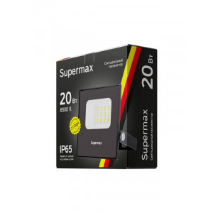 Прожектор светодиодный Supermax SPR 20Вт 6500К 2000лм IP65 КОСМОС S_PR_LED_20