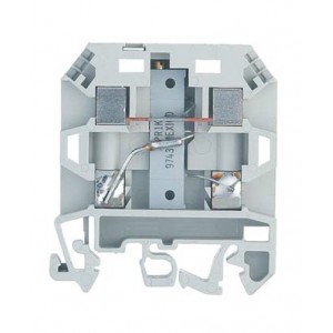 Клемма с потенциометром 9785U/10 KOHM - SPT, Клемма со встроенным потенциометром, тип фиксации провода: винтовой, номинальное сечение: 2,5 мм кв., ширина: 12 мм, цвет: серый, тип монтажа: DIN35