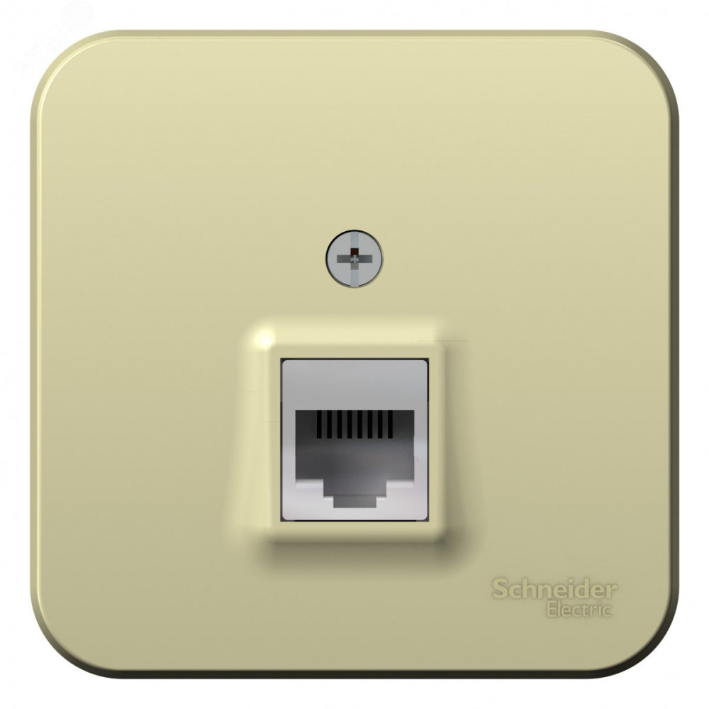 Изображение товара Розетка компьютерная Blanca RJ45 кат 5E IP20 бежевый Моноблок