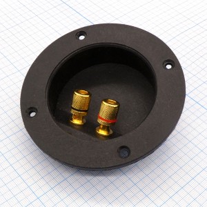 Зажим TM-106A d=105mm Gold, терминал диаметром 105мм, 2 винтовых зажима