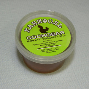 Канифоль  сосновая 500 гр. марка "А", Светлая сосновая канифоль марки "А"