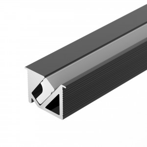 Профиль SL-BEVEL-H10-F14-2000 ANOD BLACK 044084, Алюминиевый анодированный профиль для светодиодных лент и линеек с боковым свечением. Цвет - черный. Габаритные размеры (LхWхH): 2000x14x10 мм, паз для установки 11,6 мм. Ширина площадки для ленты 5 мм. Экраны и заглушки приобретаются отдельно.