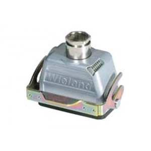 Крышка разъема 77.372.1635.0, Крышка разъема на кабель, типоразмер 16B, с уплотнителем, 1 кабельный ввод M25x1,5, IP54, с верхним расположением, с одной защелкой, материал корпуса: алюминиевый сплав