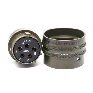 PT05E14-5S, Круговой мил / технические характеристики соединителя 5C 5#16 SKT Plug