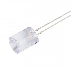 Светодиод ARL 2-10823UWC-5cd (ANR, 10мм (цилиндр)) 011542, Светодиод 10 мм, прозрачная линза, вогнутый корпус на торце. Цвет свечения дневной (4000-5000 К). Угол излучения 120°. Сила света Iv=4000-5000 мкд при If=20 мА. VF=2.8-3.6 В. Рекомендуемый постоянный рабочий ток <16-17 мА.