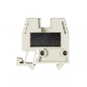 Проходная клемма (MINI) WKM 4/15, Проходная клемма, MINI, боковой подвод кабеля, 2 точки подключения, тип фиксации провода: винтовой, номинальное сечение: 4 мм кв., 32A, 500V, ширина: 6 мм, цвет: серый, тип монтажа: DIN15