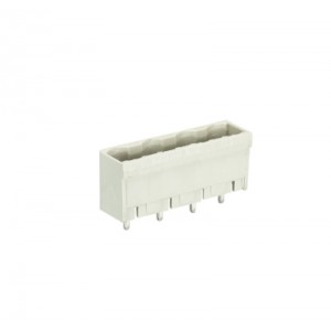 Вилка Wiecon 8413 S / 4 G OB, Вилочный разъем, вертикальный, на плату, шаг: 7.5 мм, 4 полюса, фиксация на плате пайкой, исполнение: без маркировки, 690V, 12А, цвет: серый