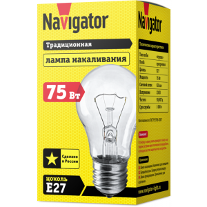 Лампа накаливания 94 301 NI-A-75-230-E27-CL Navigator 94301