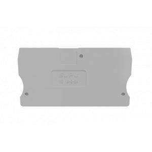 Торцевая крышка TC16-2-GY-EA, Торцевая крышка, для клемм TC16-2-..., цвет: серый