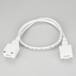 Коннектор соединительный для ленты ARL-50000PV (15.5x6mm) 027068, Коннектор соединительный с проводом 600мм для соединения между собой 2-х светодиодных лент ARL-50000PV, тип WP2. Провод 600мм, 2х1ммх. Максимальный допустимый ток 3А. Цена за 1шт.